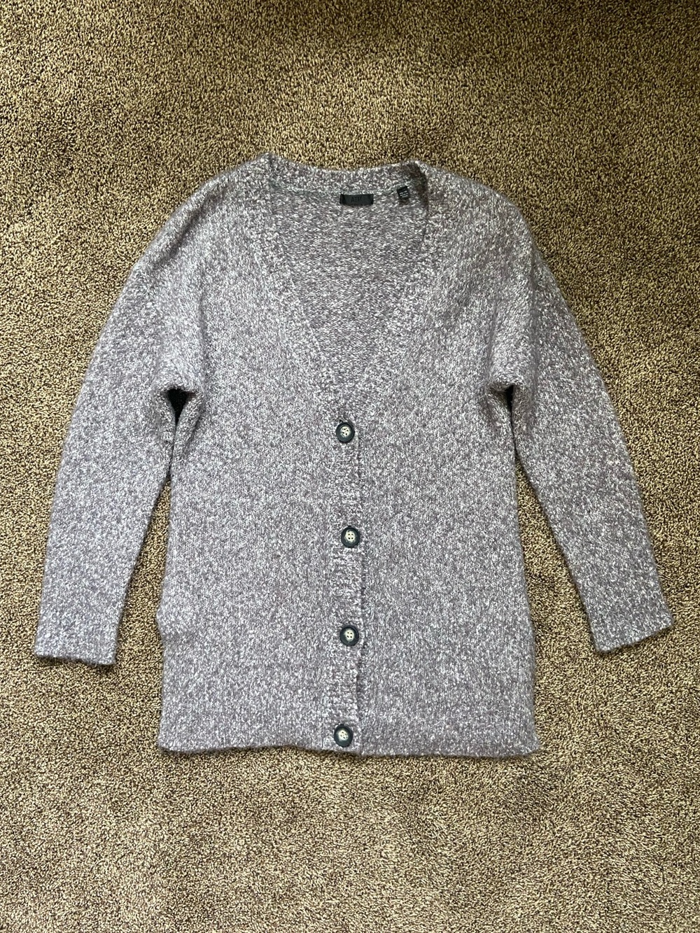 ATM Grey Womens Alpaca Blend Oversize Cardigan XS